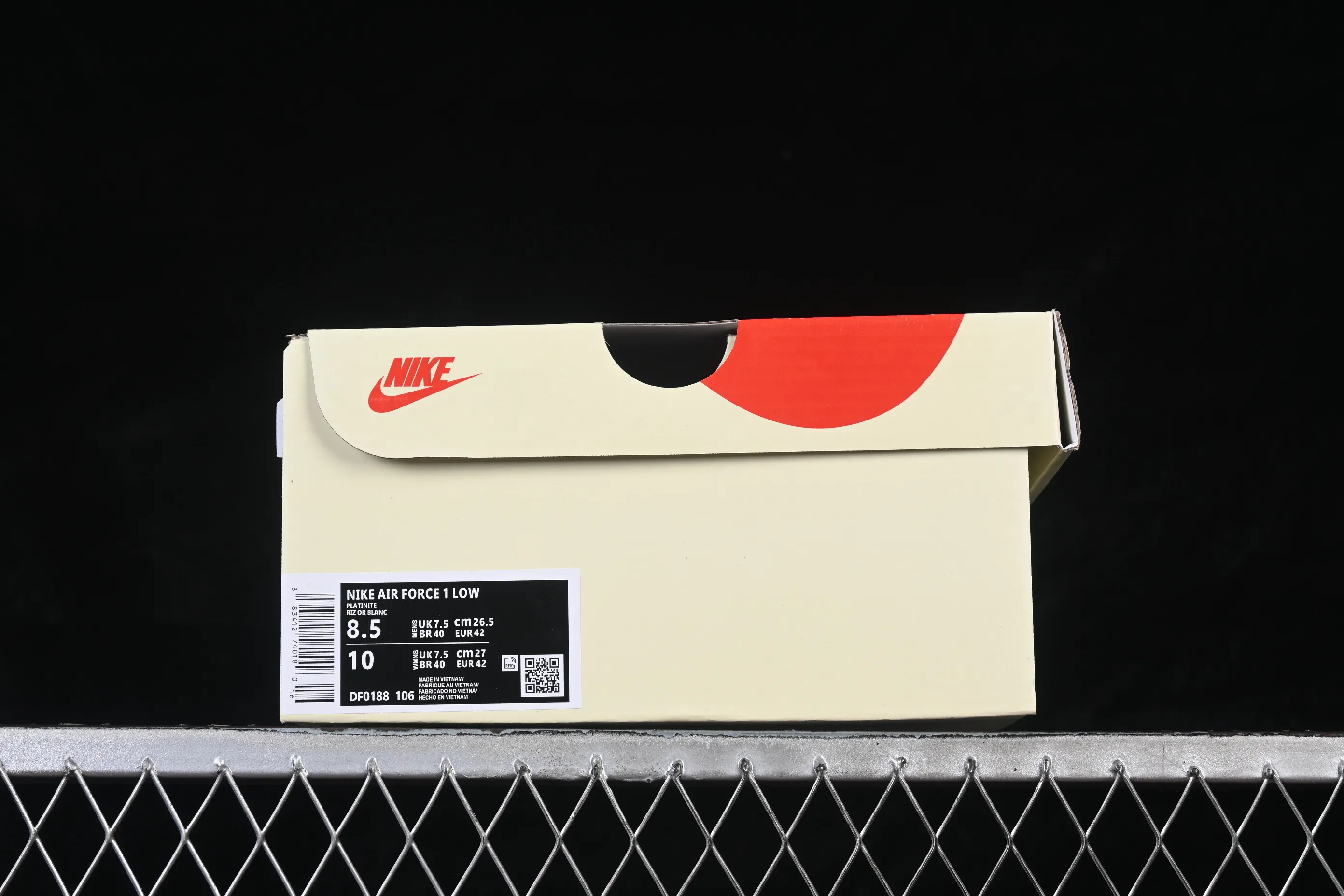 All categories Nk Air Force 1 Air Force series Nk Air Force 1 Low Air Force low-top Nike Air Force 1'07 Low Supreme joint beige black red Air Force 1 low-top casual sneakers DF0188-106
